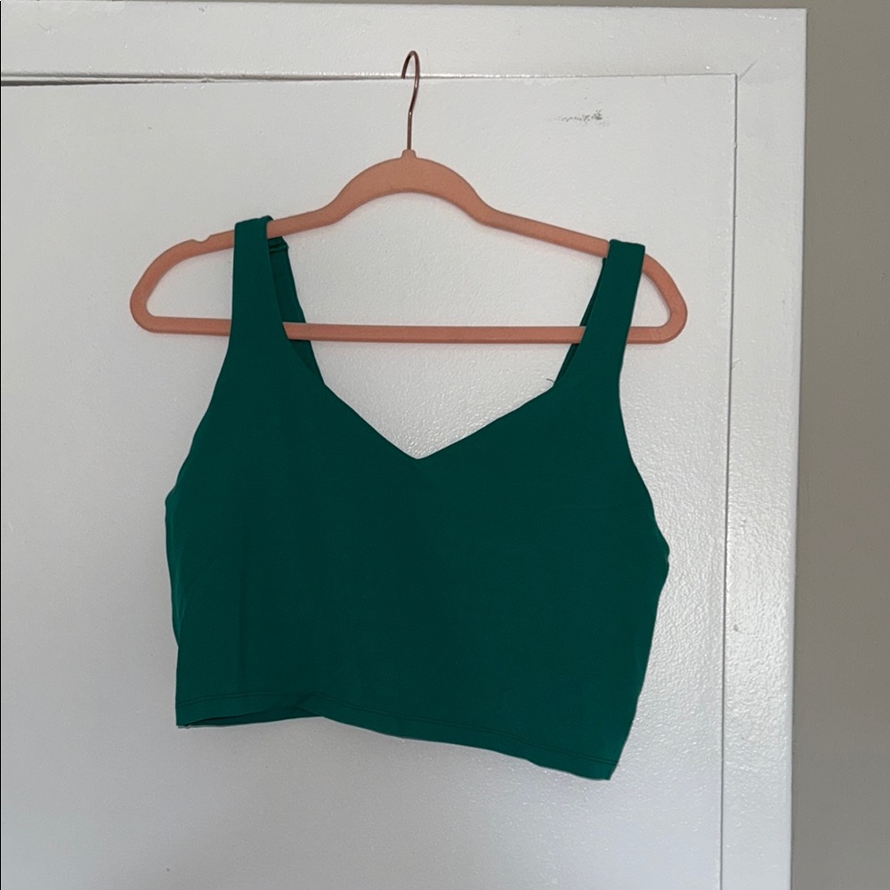 aerie Green V-Neck Tank Crop Top